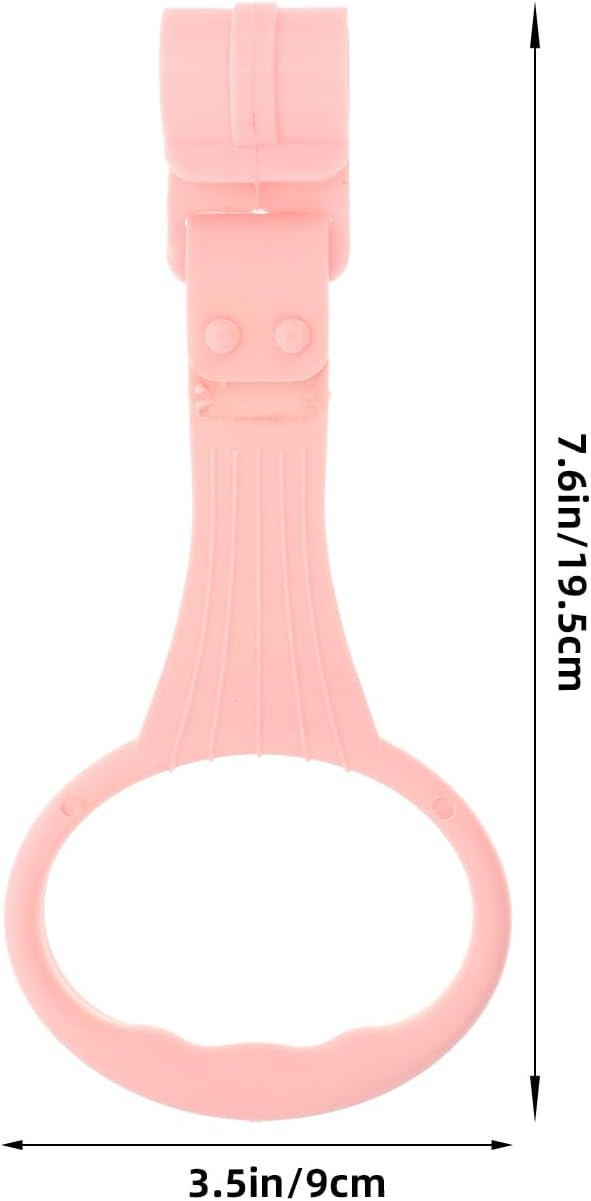 VANZACK 4 Pcs Baby Pull up Rings Baby Playpen Pull up Rings Baby Bed Stand Walking Exercises Assistant - Crib for Infant Toddler