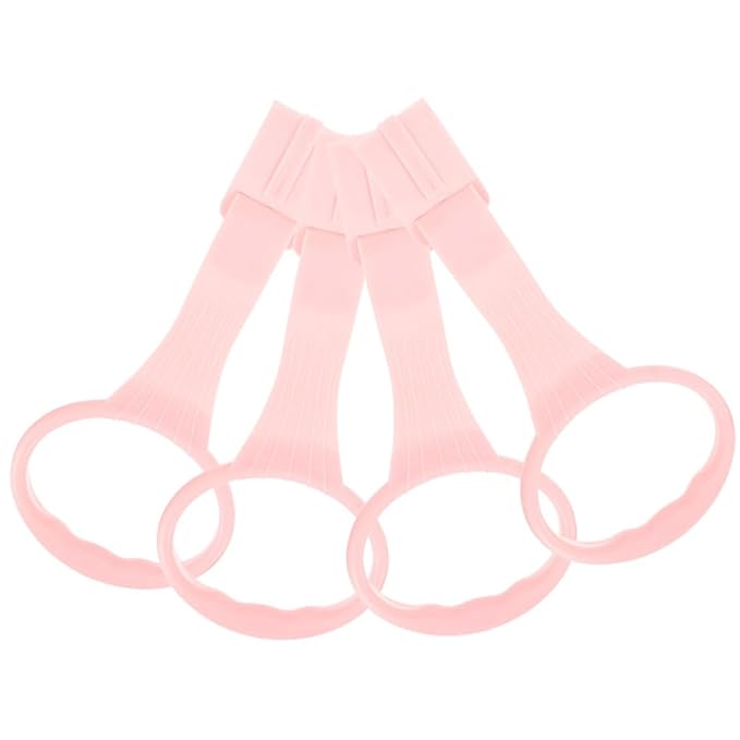Toddmomy 4Pcs Baby Pull up Rings Nursery Crib Hand Pull Rings Infant Standing Assist Lightweight Portable Baby Standing Safety Ring for Walking Exercise