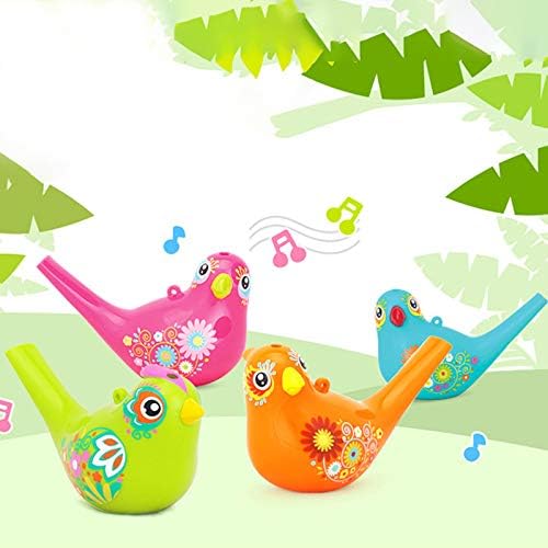 1Pcs Coloured Drawing Water Bird Whistle Bathtime Musical Toy for Kids Early Learning Educational Children Gift Toy Musical Instrument