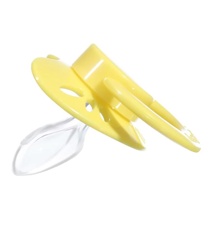 Landofgenie Adult Size Large Shield Pacifiers Butterfly Shaped Cutie Pacifier Yellow