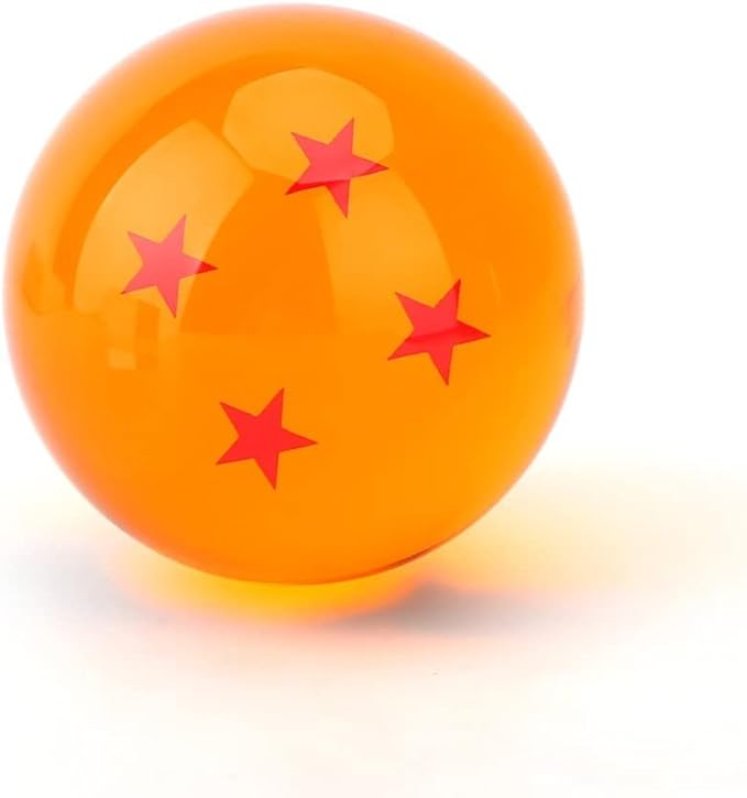 JoySee Toy Crystal Glass Ball Stars，Anime Collectibles New Gift Box Set of 7pcs 43mm/1.7 in in Diameter