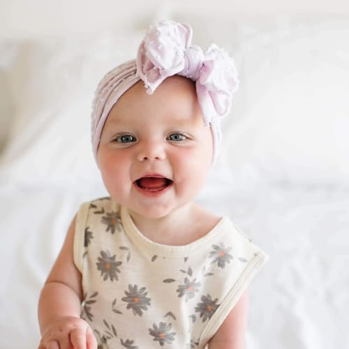 Baby Bling 2PK FAB-BOW-LOUS®: thistle + white shabby dot