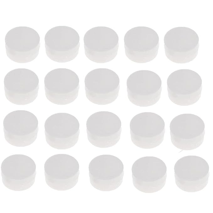 20Pcs White Rattle Box Noise Maker Insert Squeaker Plastic Ring Box Repair Fix Rattle Accessories (20mm) Rattles and Plush Rings
