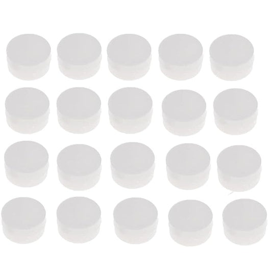 20Pcs White Rattle Box Noise Maker Insert Squeaker Plastic Ring Box Repair Fix Rattle Accessories (20mm) Rattles and Plush Rings