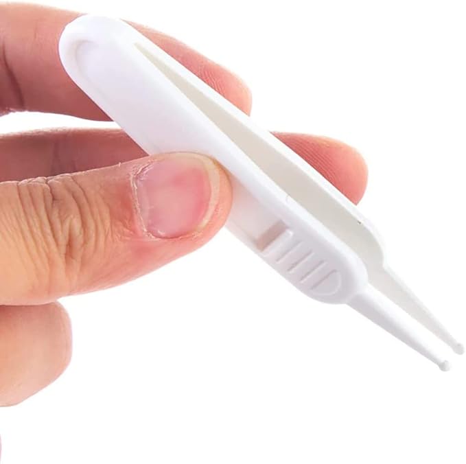 GSHLLO 6 Pcs Baby Nasal Tweezers Nose Cleaning Tweezers Infant Booger Pickers Removers Ear Cleaning Clips Care Tools for Baby