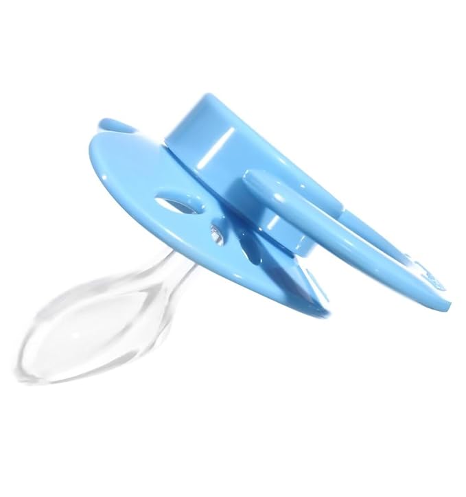Landofgenie Adult Size Large Shield Pacifiers Butterfly Shaped Cutie Pacifier Blue