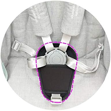 SeedFuture Stroller Car Seat Crotch Cover 2 Pcs of Grey, Universal Soft Cushion for Newborn Infants Kids Child, Baby Car Seat Strap Covers