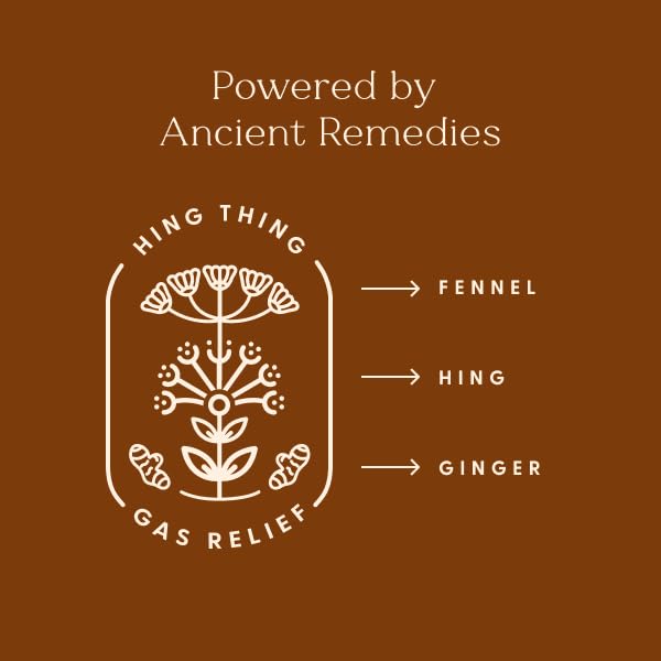 Hing Thing | Natural Belly Comfort Roll On Oil | Infant Gas Relief | Baby Gas Relief Rub for Belly Massages Made with All Natural Ingredients | Mess Free Oil On Roll