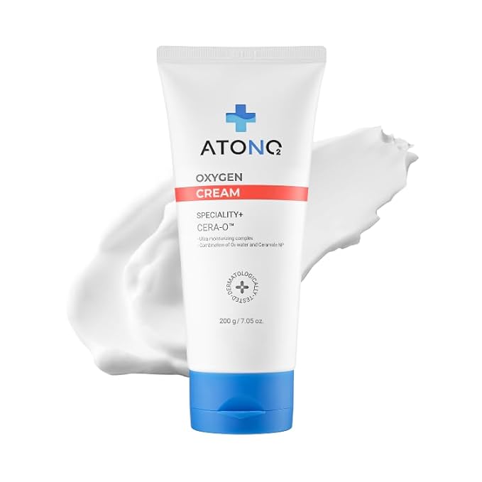 ATONO2] Oxygen CERA-O™ Cream - Gentle Hydration & Safe for Sensitive Baby Skin - CERA-O™ Double Hydration Barrier, Oxygen Water & Ceramide, Dermatologist Tested, Fragrance - Free 5.6oz.