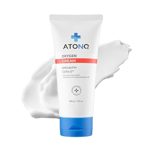 ATONO2] Oxygen CERA-O™ Cream - Gentle Hydration & Safe for Sensitive Baby Skin - CERA-O™ Double Hydration Barrier, Oxygen Water & Ceramide, Dermatologist Tested, Fragrance - Free 5.6oz.