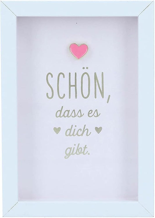 Depesche Compliment Photo Frame - Pink - 3.3" x 2.3" x 0.75" (11625-046)