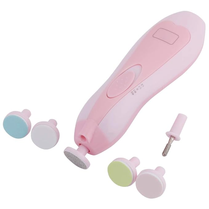 Baby Nail File Electric, 16 in 1 Baby Nail Trimmer Manicure Kit Baby Fingernail Clippers with Light, Baby Nail Grinder Toes Care Trim Polish Grooming Set for Infant Toddler with