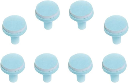 FOMIYES Nail File Replacement Pads, 8Pcs Electric Nail Grinding Heads for Standard Electric Newborn Nail Trimmer Polisher Random Color
