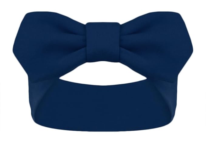 Creative Knitwear Xavier Musketeers Infant Girls Navy Solid Hair Knot Headband Embroidered Logo - Size Newborn - 4T