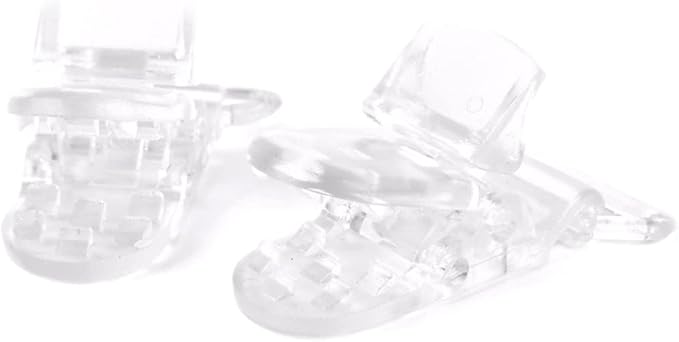 Clear Plastic Clip Pacifier Holder Badge Dummy Clips Crafting Supplies Tool Durable Suspender Clips 10pcs Soother Chains