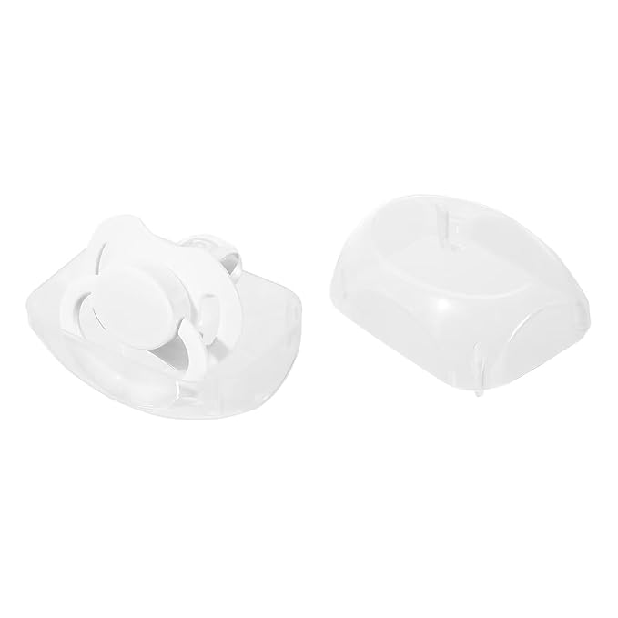 Landofgenie Adult Size Large Shield Pacifiers Bone Shaped Cutie Pacifier White