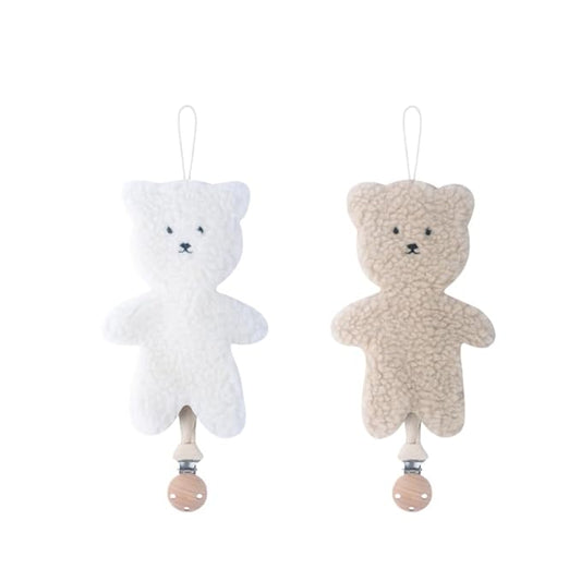 Baby Cartoon Pacifier Clip Holder,Light and Soft Dummy Holder Binky Holder Handmade 2 Pack