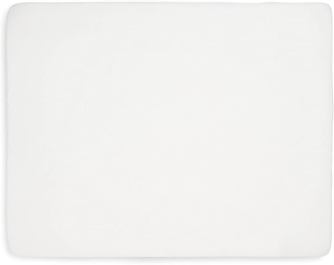 Jollein Fitted Sheet Jersey Playpen Mattress (75 x 95 cm, White)