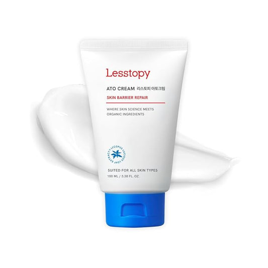 ATO Cream| Daily Gentle Face Moisturizer for All Skin Types | K-beauty, COSMOS Organic,Fragrance-Free, NEA Certified skincare, 3.38 fl oz