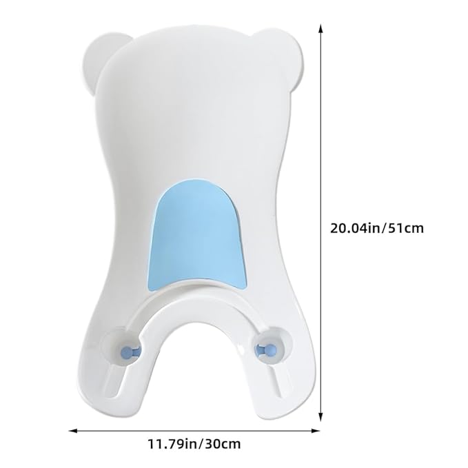 Totority Baby Wash Basin Ergonomic PP Material Newborn Toddler Portable Foldable Potty for Comfortable Bathing & Face Hand Cleaning, Space-Saving Design Ideal for Home Travel