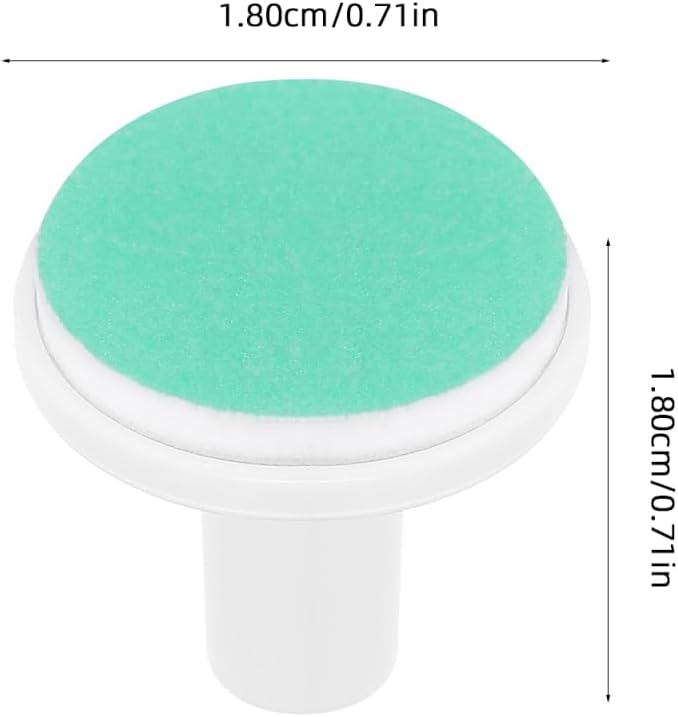 Angoily 24 Pcs Baby Nail File Replacement Pads Green Electric Trimmer Refill Heads for Toddlers 12 Months and Up Universal Infant Grinding Buffer Pads Compatible with Most Nail Filers