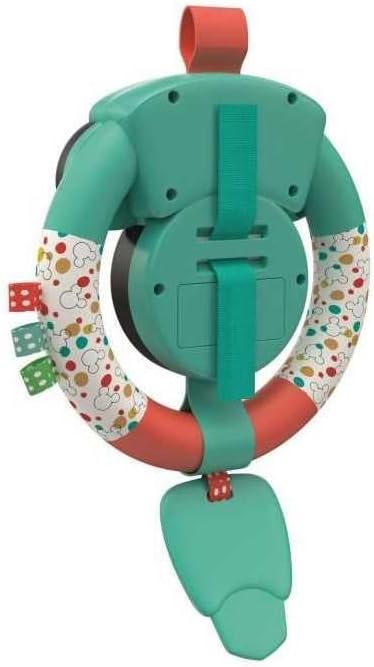 Clementoni Baby Disney Soft Steering Wheel for Children 6+ Months, with Sounds and Lights, Imitative Educational Toy Early Childhood, Stimulates Manual Ability and Cognitive Development, 17557