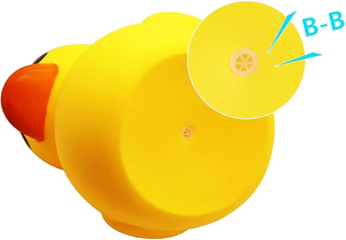 CICITOYWO Yellow Rubber Ducks, Preschool Large Bath Toys Bathtub Floating Squeaky Duckies Gift for Baby Shower Infants Kids Toddler Party Decoration, 7.2 inches (Large)