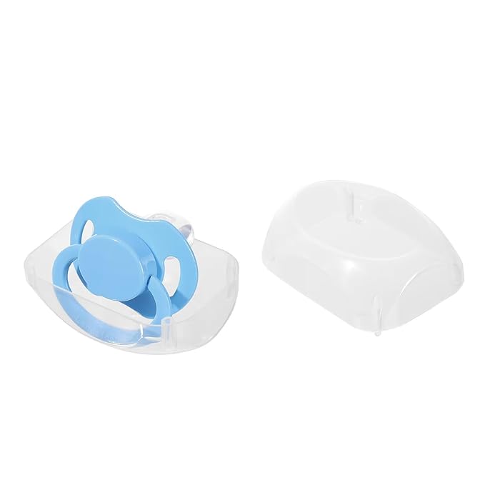 Landofgenie Adult Size Large Shield Pacifiers Bone Shaped Cutie Pacifier Blue