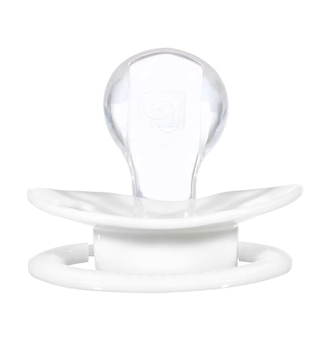 Landofgenie Adult Size Large Shield Pacifiers Bone Shaped Cutie Pacifier White