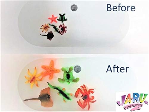 JA-RU Magic Grow Ocean Themed Water Animals (6 Packs Assorted) Beach Life Theme Toys | Bulk Expanding Bath and Pool Toys for Kids. Sea Creatures Party Toys and Goodie Bags. 302-6A