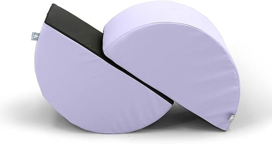 Foamnasium Mini Tumbler Set, Indoor Foam Playset, 2 Piece Soft Toddler and Active Kids Play Foam Climber for Balancing, Crawling, Climbing, Sliding and Jumping, Made in The US, Enhanced Lavender