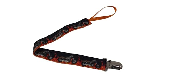Motorcycles and Flames Clip Strap