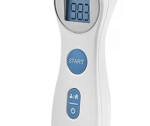 BESTMED 1 Second Reading Infrared Thermometer for Children & Adults | Forehead DET-306 | 3-Color Indicator, No-Touch | Fever Alarm