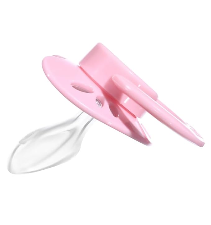 Landofgenie Adult Size Large Shield Pacifiers Butterfly Shaped Cutie Pacifier Pink