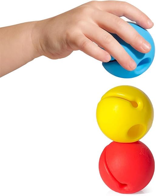 Fat Brain Toys MOX 3-Set Pastel by MOLUK - Sensory Balls, Creative Play, Ages 0+