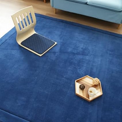 Coral Velvet Play Mat,Yoga Mat Exercise PadsAnti Slip Floor Carpet, for Bedroom, Classroom Soft Indoor Modern Area Rugs -E-120 * 200cm