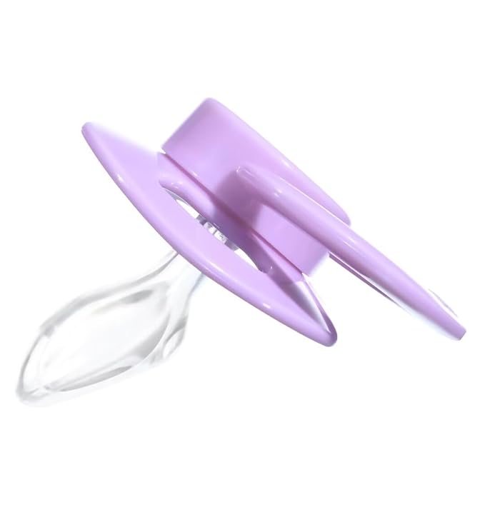 Landofgenie Adult Size Large Shield Pacifiers Bone Shaped Cutie Pacifier Purple