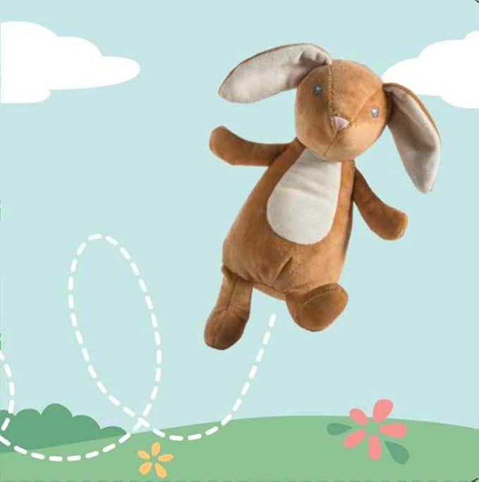 Mary Meyer Leika Baby Board Book, 6 x 6-Inches, Little Bunny