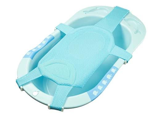 Baby Bath Tub Anti-Slip Infant Bath Cushion Lounger Insert for Infant Bath Newborn Shower Mesh Baby Bath Tub for Baby Toddler Baby Shower Bathtub Sit Up Infant Bathtub Mat Baby Bath Support Lounger