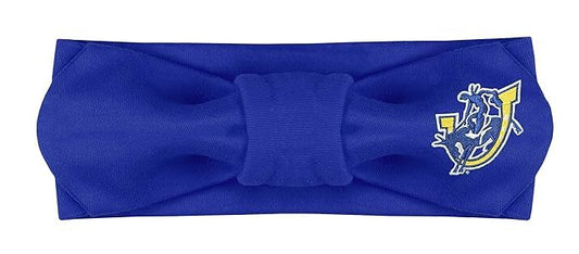 Creative Knitwear Southern Arkansas Muleriders Infant Girls Royal Solid Hair Knot Headband Embroidered Logo - Size Newborn - 4T
