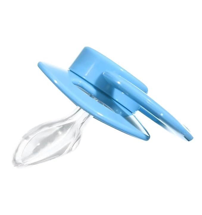 Landofgenie Adult Size Large Shield Pacifiers Bone Shaped Cutie Pacifier Blue
