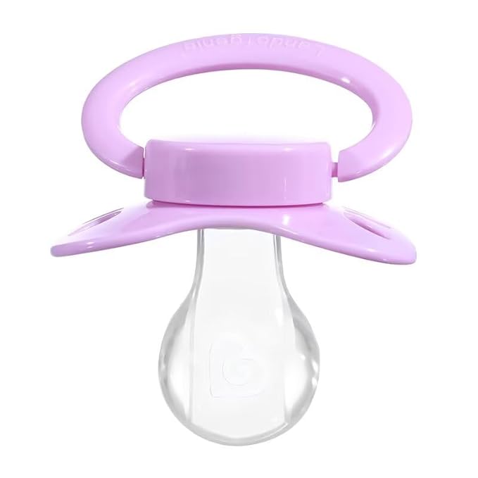 Landofgenie Adult Size Large Shield Pacifiers Butterfly Shaped Cutie Pacifier Purple