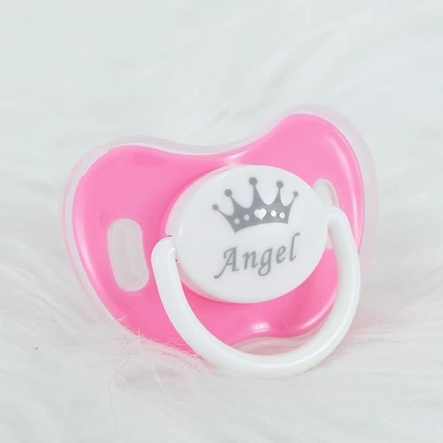 Bling Gold Silver Custom Baby Pacifiers Personalized Binky with Name for Girls and Boys Ideal Baby Gift(2pcs)