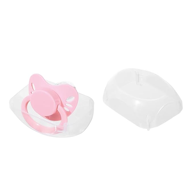 Landofgenie Adult Size Large Shield Pacifiers Butterfly Shaped Cutie Pacifier Pink