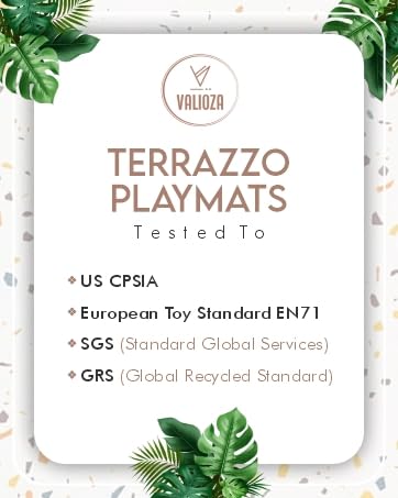 Terrazzo Playmat, Non-Toxic, Large, Puzzle Playmat (Multi), 180 Centimeters x 120 Centimeters