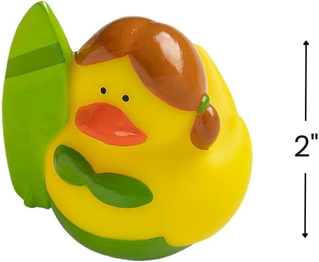Fun Express - Surfing Rubber Ducks - Toys - Character Toys - Rubber Duckies - 12 Pieces