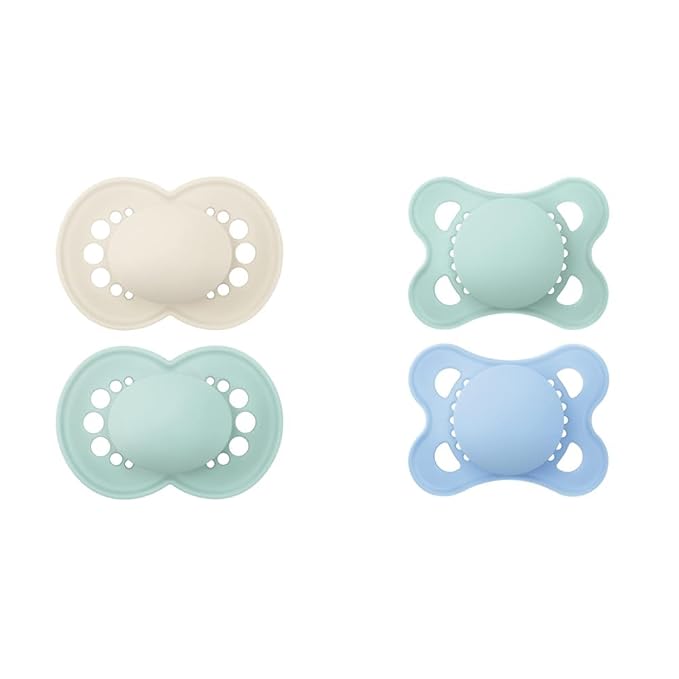 MAM Original Matte Pacifier (1 Sterilizing Pacifier Case), 6 Plus Months, Unisex Baby Pacifier & Original Matte Baby Pacifier, Nipple Shape Helps Promote Healthy Oral Development
