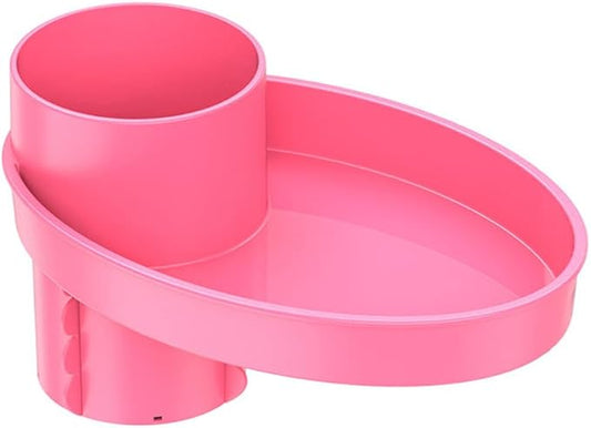 Shkalacar Car Seat Snack Tray - Travel Tray Cup Holder for Kids Car Seat, with Plate Organizer Rotatable Carseat Cup Holder with Food Trays