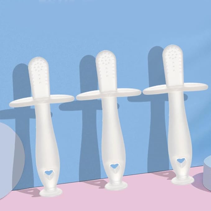 EXCEART 5Pcs Silicone Baby Teething Stick Clear Toddler Teethers Baby Chew Stick for Newborn Baby Healthy Molar Growth Toys