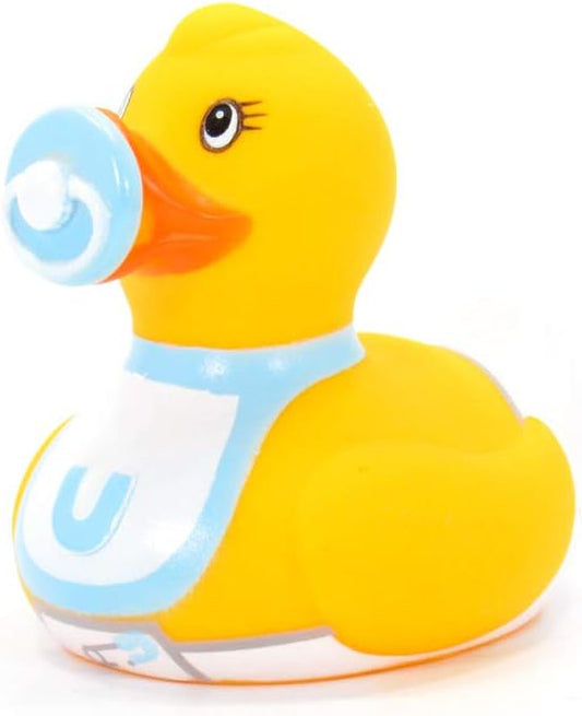 It's A Boy (Mini) Rubber Duck Bath Toy by Bud Duck | Elegant Packaging | Collectable | Welcome to Our World!